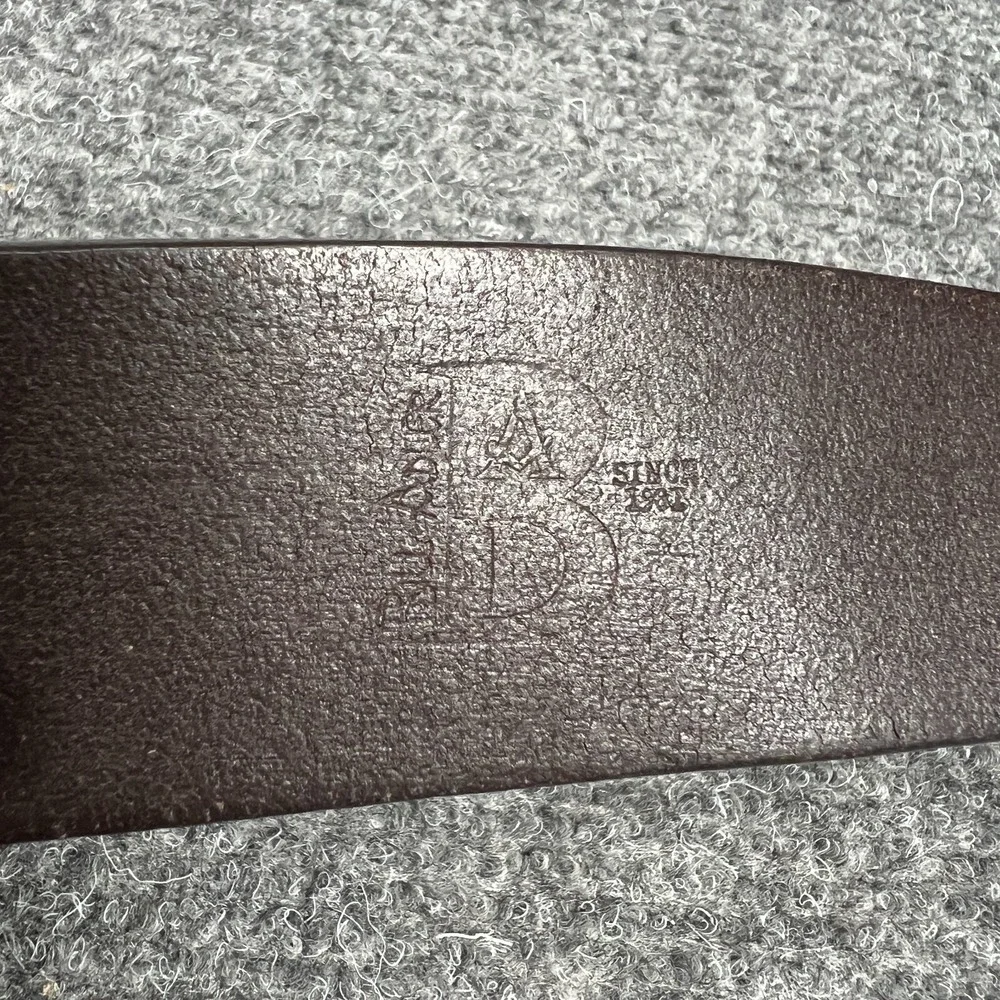 Bill Adler Brown Leather Belt‎ Size 42 Nice Casual Dress Preppy